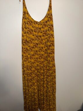 kate quinn Mustard Floral Maxi Dress